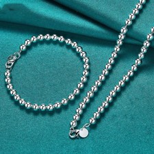 Set collana bracciale sfere