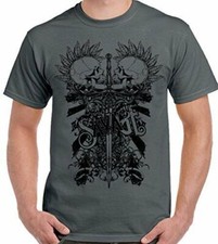 Punk Skulls T-Shirt Uomo Biker