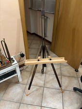 SPLENDIDO CAVALLETTO PER DIPINGERE QUADRO PITTORE ARTE ESPOSIZIONE RESTAURATO
