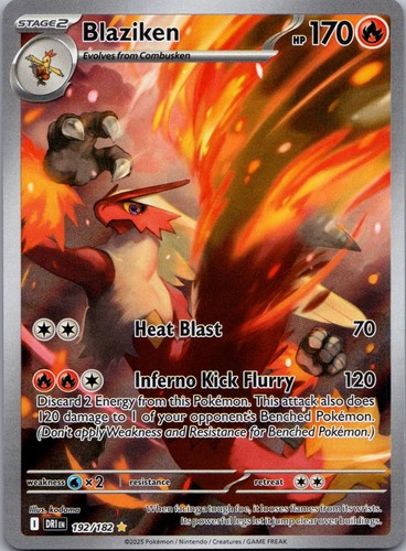 Blaziken holo illustration - blaziken,