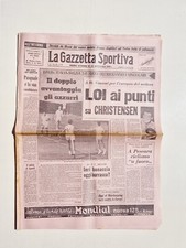 GAZZETTA DELLO SPORT 6 AGOSTO 1961 DUILIO LOI- CAMPIONE EUROPEO WELTERS