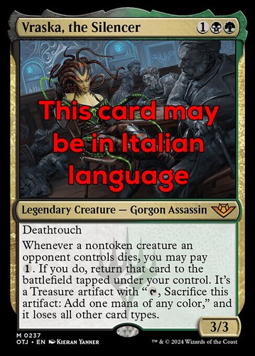 Mtg vraska the - vraska,, silencer