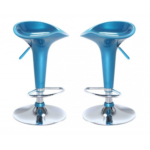Coppia sgabelli alti - 2, blu
