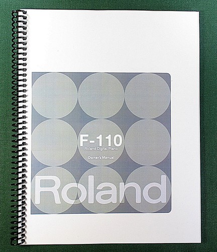 Roland 110 owner s - f-110, owner's