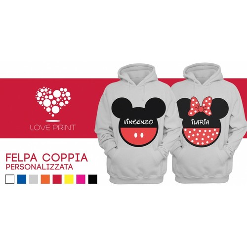 Coppia felpe love - di,