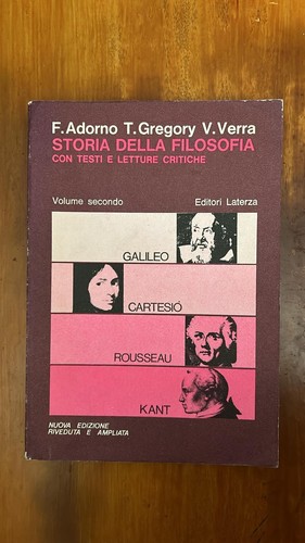 Storia della filosofia vol - -,