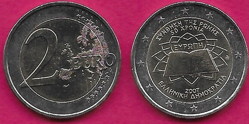 Grecia euro 2007 - unc, anno