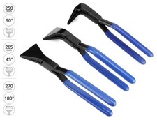 SET 3 PINZE PIEGATRICE PIEGA LAMIERA DRITTA - 45° - 90° IN ACCIAIO FORGIATO