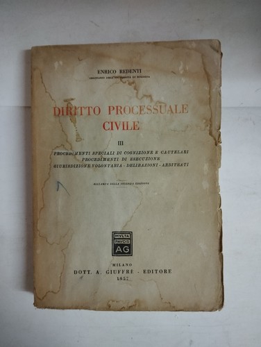 Diritto processuale civile - diritto,