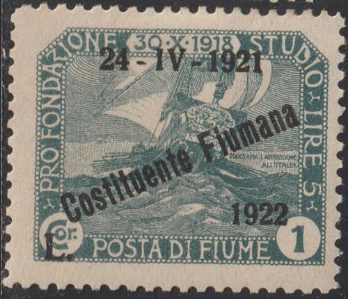 1922 fiume lira nuovo - fiume,