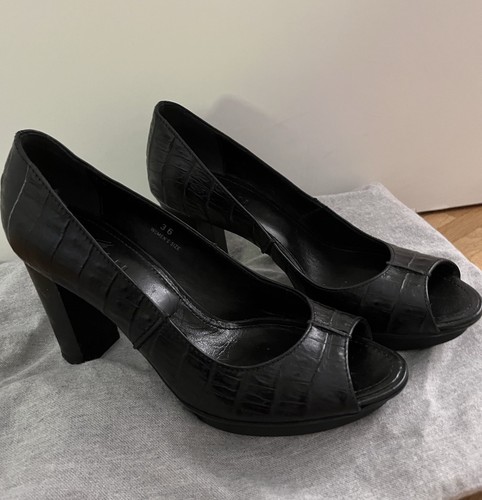 Decolte peep toe hogan nere - peep,