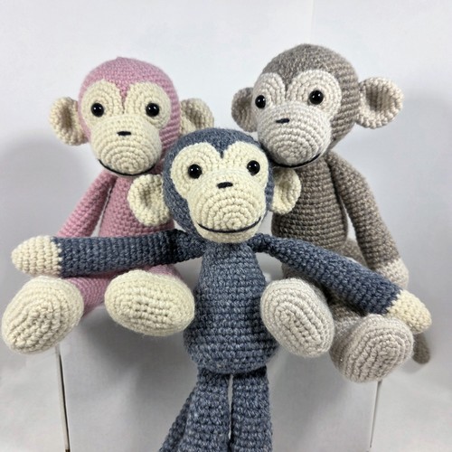 Amigurumi scimmie fatte mano - amigurumi,