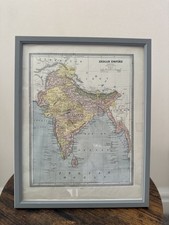 Rara mappa impero indiano 1884
