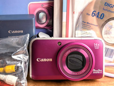 N MINT Canon PowerShot SX210 IS fotocamera digitale compatta inglese Giappone...
