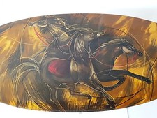 Superbo Tavolo Basso Con Cavalli Vintage Plastica Resina Anni 60 70