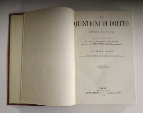 Nicola nicolini le quistioni - nicolini,