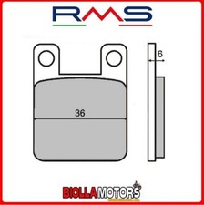 225100080 PASTIGLIE FRENO RMS ANTERIORE SUZUKI SMX 50 SUPER MOTARD 2000- 50CC (O