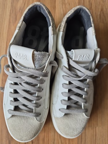 Sneakers donna p448 pelle - sneakers,