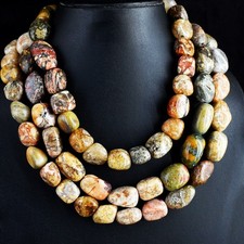 3 Strand Snake Skin Jasper &