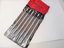 set 6 incisori acciaio cera