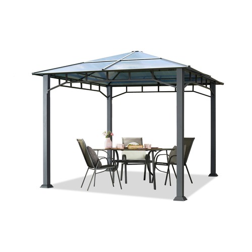 Gazebo giardino 3x3 tetto - gazebo,