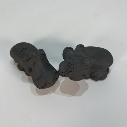 Hippopotamus hippo black salt - hippopotamus,
