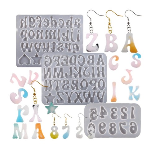 Resin mold english - resin, alphabet