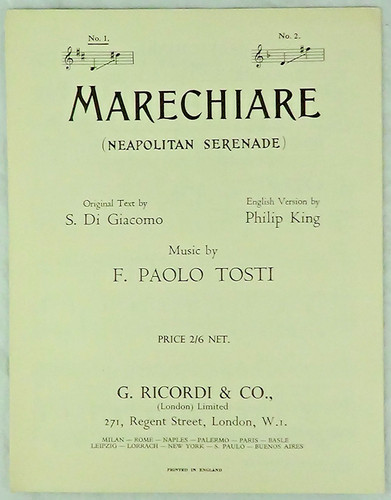 Marechiare paolo tosti - marechiare,