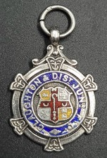Rare Antique 925 Silver Enamel