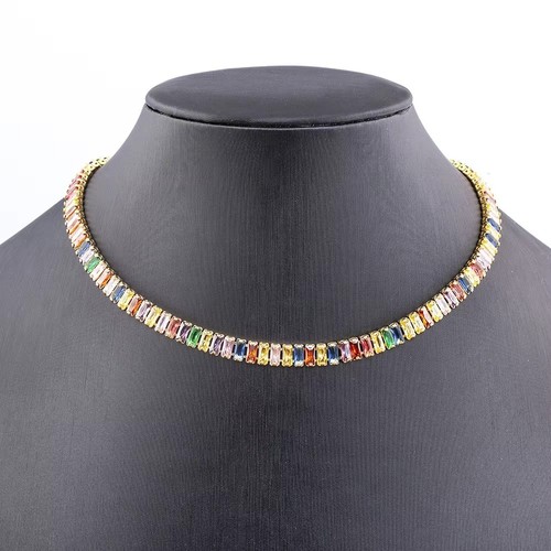 Collana tennis multicolore - , per