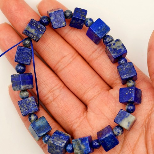 Bracciale cubo lapislazzuli - bracciale,