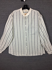 Camicia Uomo Wah Maker XL Blu Bianco Paisley Frontier Rievocazione Western Prairie