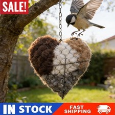 Cuore nido uccelli in fibra di