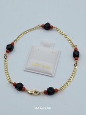 Azabache & Coral Solid 14K