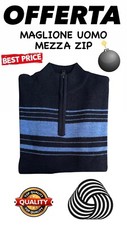 Maglia Uomo Mezza Zip Pullover