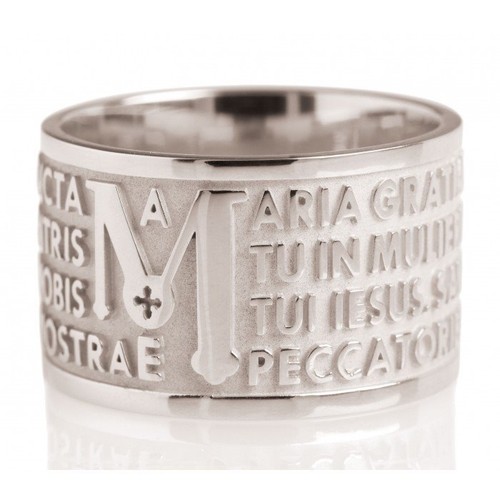 Anello tuum tuam - in, bianco