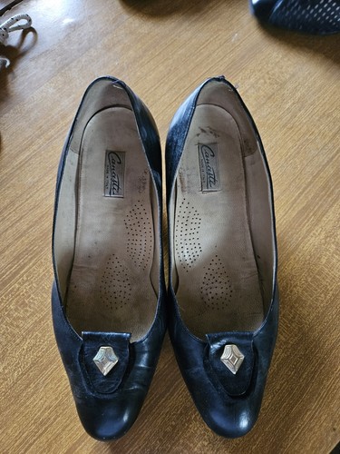 Scarpe nere decollete pelle