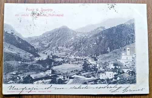 Cartolina piano bovegno - cartolina, di