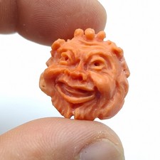 ANTICO CIONDOLO LEONE DI CORALLO ANTICO ARANCIONE SARDEGNA CORALLO SALMONE ORO 