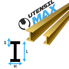 MICRO PROFILI IN OTTONE A "I"