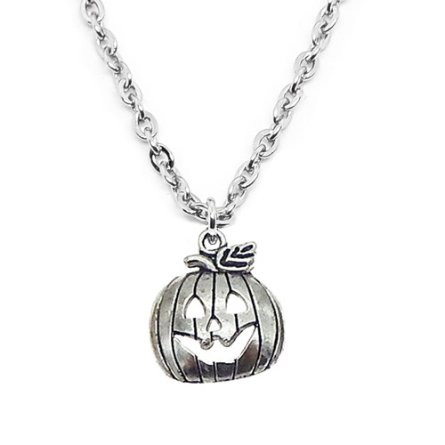 Collana con zucca halloween - con,