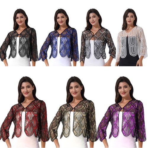 Giacca donna bolero paillettes
