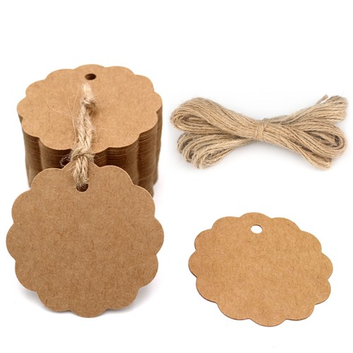 100 pezzi etichette regalo - 100,