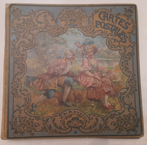 Antico album cartoline postali - album,