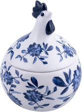 Set 2 Scatola Con Coperchio in Ceramica, Design Gallina, Easter