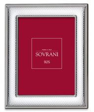 Cornice 6443 / 6444 in lastra d' argento 925 di Sovrani retro in legno