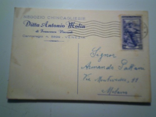Cartolina viaggiata per milano - viaggiata,
