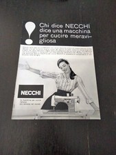 1960 NECCHI SUPERNOVA ULTRA  MACCHINA DA CUCIRE SEWING VINTAGE AD PUBBLICITA