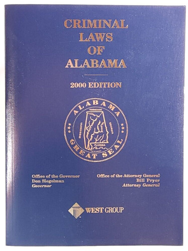 Criminal laws alabama 2000 - criminal, of