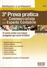 3° Prova Pratica Per Commercialista Ed Esperto Contabilità - Simone - 5° edizio.